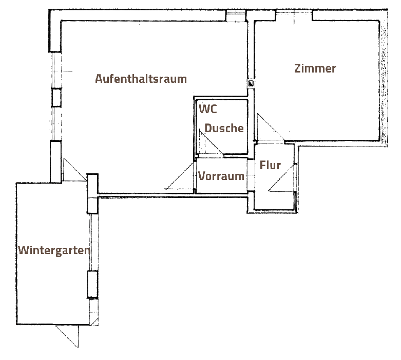 sketch apartement Enzian sketch apartement Enzian